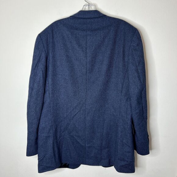Lord & Taylor Nautica Men’s Wool Cashmere Blue Blazer Mens 42R Striped 3 Button - Picture 10 of 10